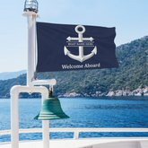 ⚓️Customized Nautical Welcome Flag - Personalized Boat Name Flag - Gift For Sailors
